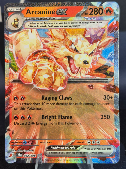 Arcanine ex 032/198 Scarlet Violet Double Rare