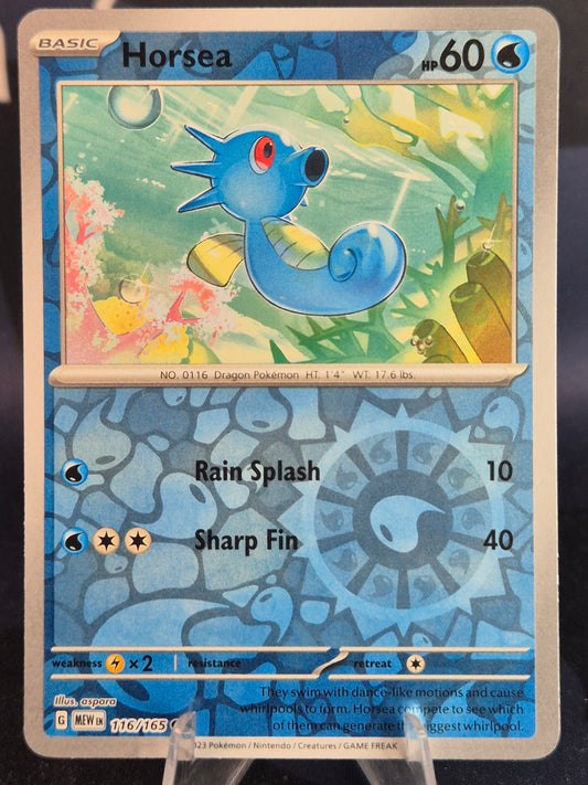 Horsea 116/165 151 Reverse Holo