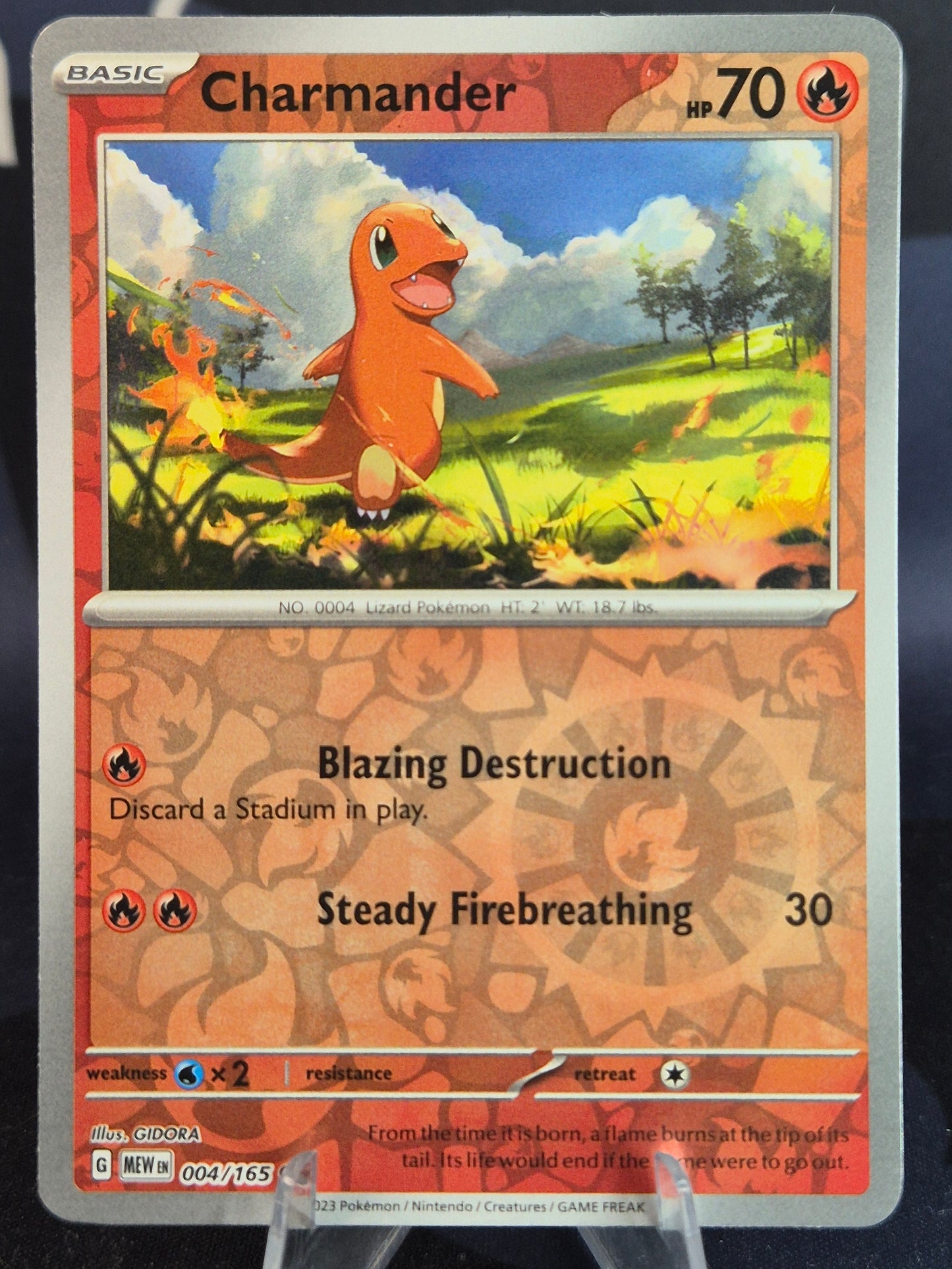 Charmander 004/165 151 Reverse Holo
