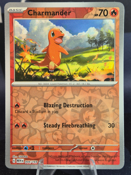 Charmander 004/165 151 Reverse Holo