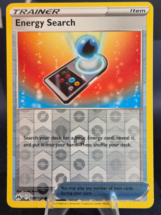 Energy Search 128/159 Crown Zenith Reverse Holo