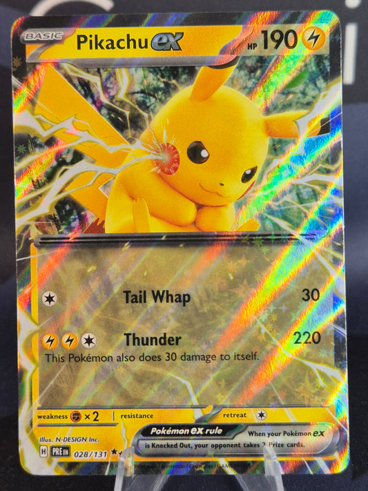 Pikachu ex 028/131 Prismatic Evolutions Double Rare