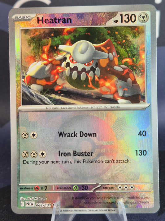 Heatran 068/131 Prismatic Evolutions Pokeball Reverse Holo