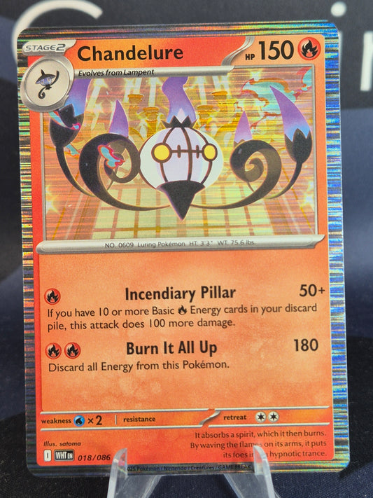 Chandelure 018/086 White Flare Holo