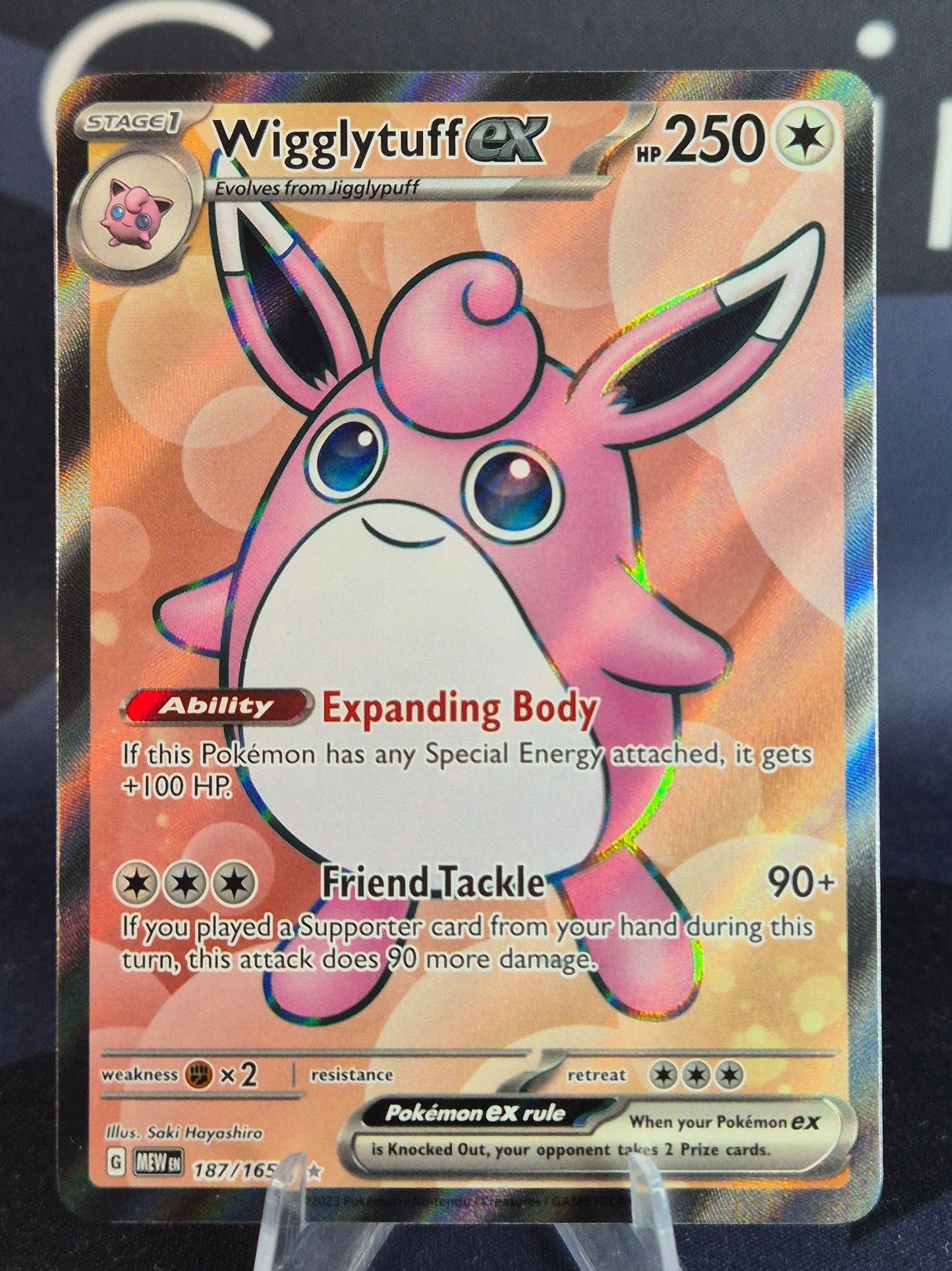 Wigglytuff ex 187/165 151 Ultra Rare