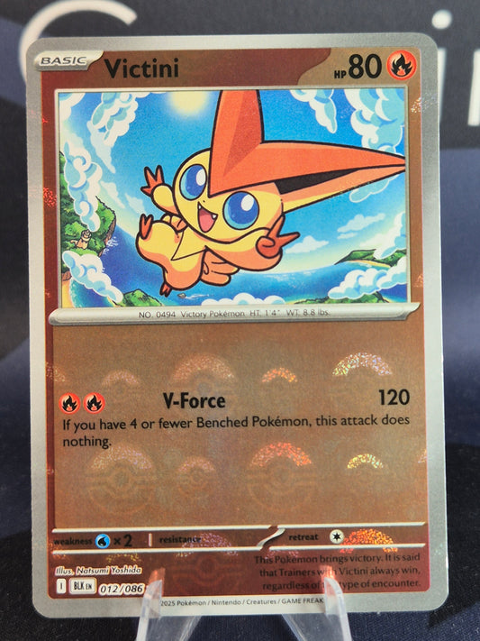 Victini 012/086 Black Bolt Pokeball Reverse Holo