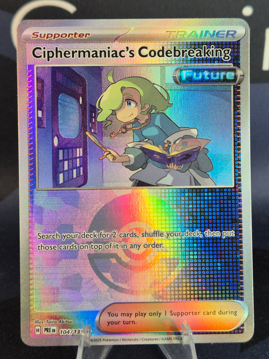 Ciphermaniac's Codebreaking 104/131 Prismatic Evolutions Pokeball Reverse Holo