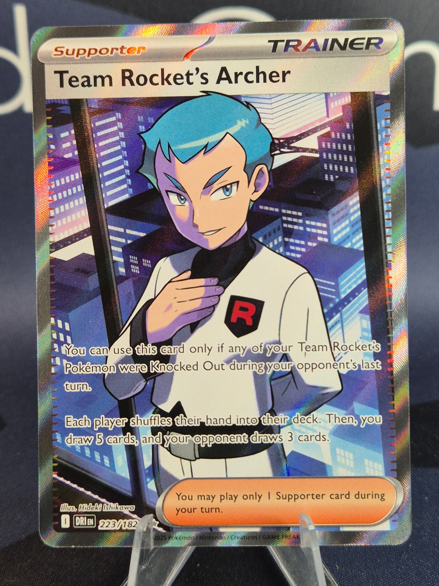 Team Rocket's Archer 223/182 Destined Rivals Ultra Rare