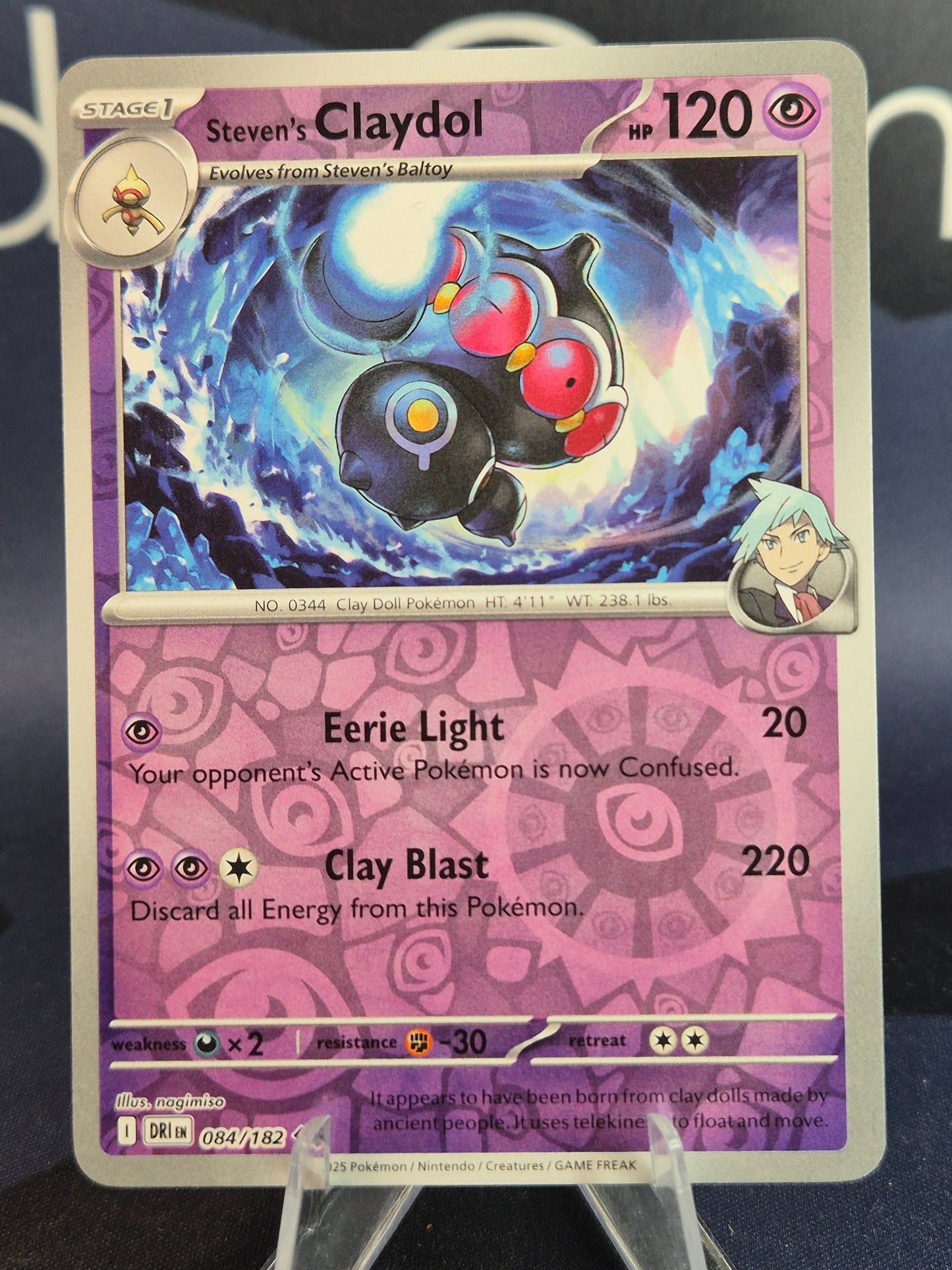 Steven's Claydol 084/182 Destined Rivals Reverse Holo
