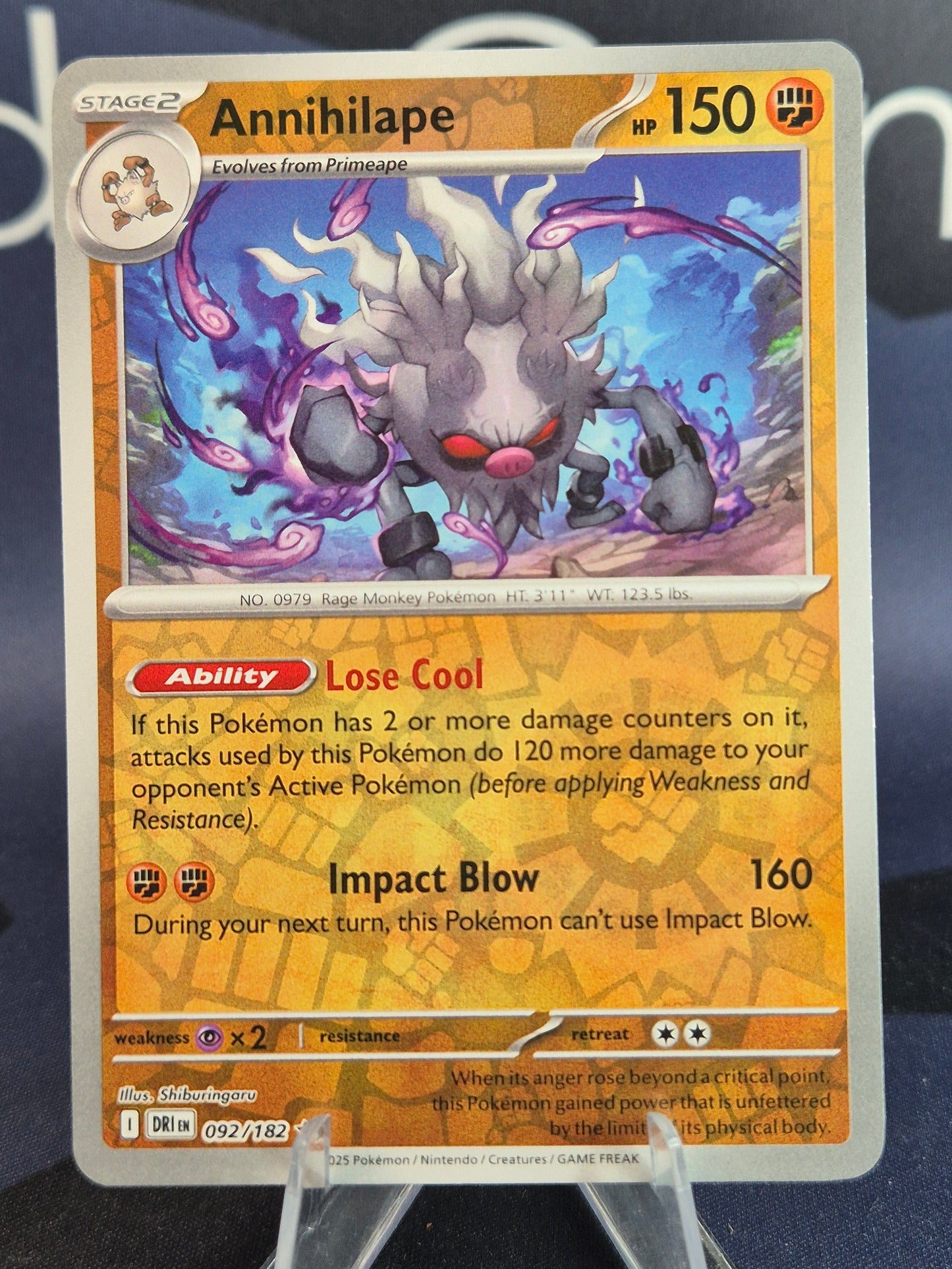 Annihilape 092/182 Destined Rivals Reverse Holo