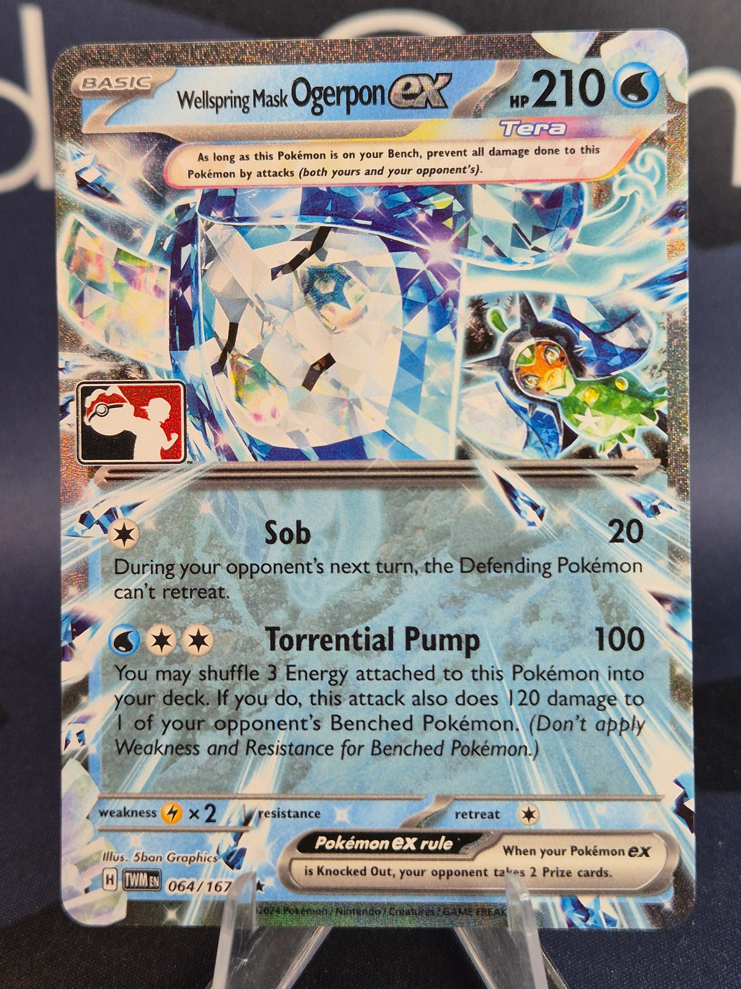 Wellspring Mask Ogerpon ex Play Stamp Series 6 Holo