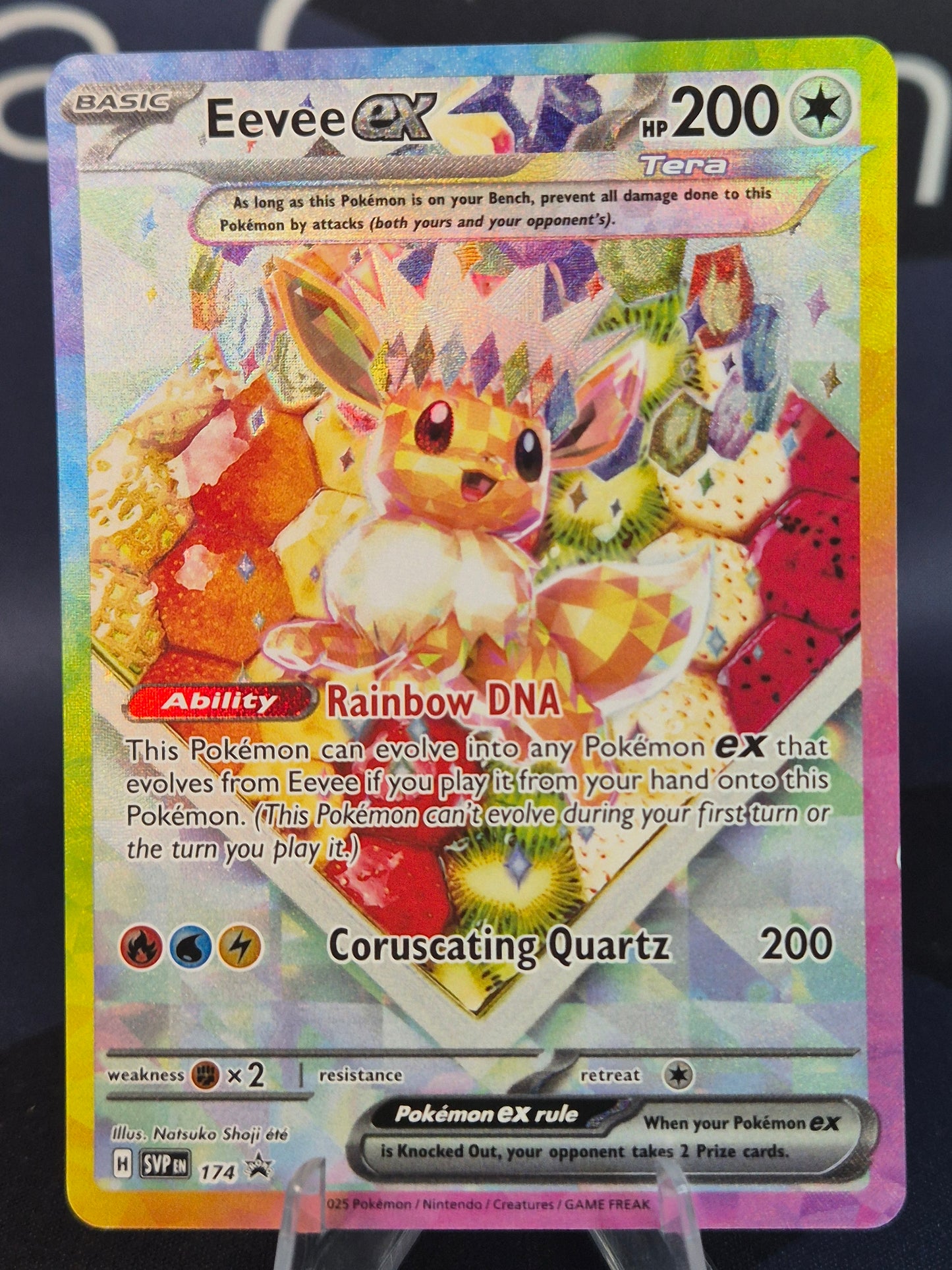Eevee ex SVP174 Prismatic Evolutions SPC Black Star Promo