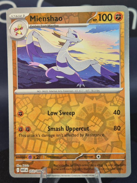 Mienshao 053/086 White Flare Reverse Holo