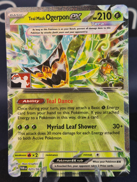 Teal Mask Ogerpon ex Play Stamp Series 6 Holo