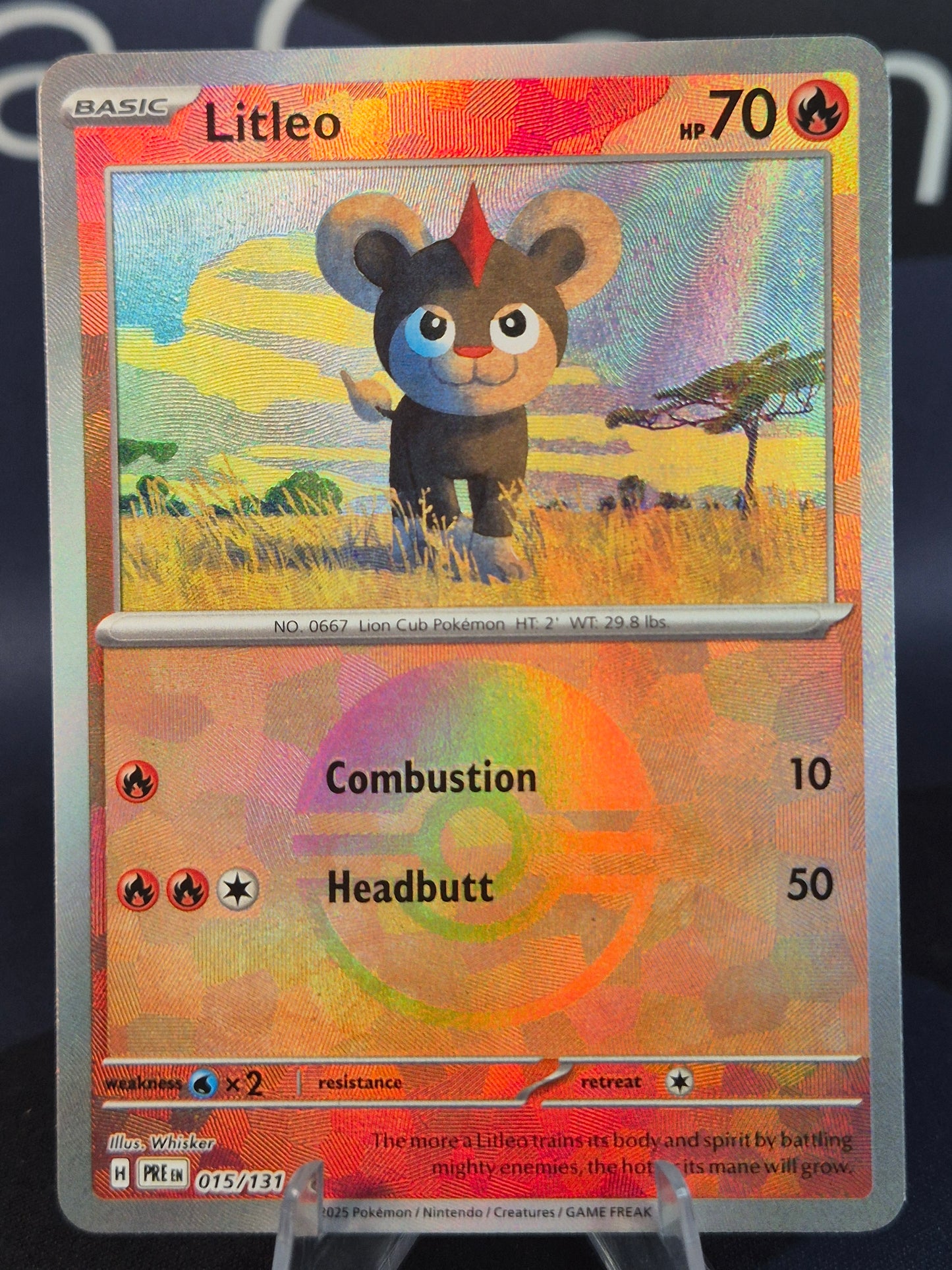 Litleo 015/131 Prismatic Evolutions Pokeball Reverse Holo