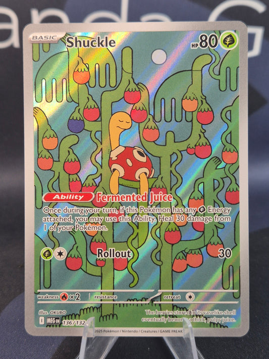 Shuckle 136/132 Mega Evolution Illustration Rare