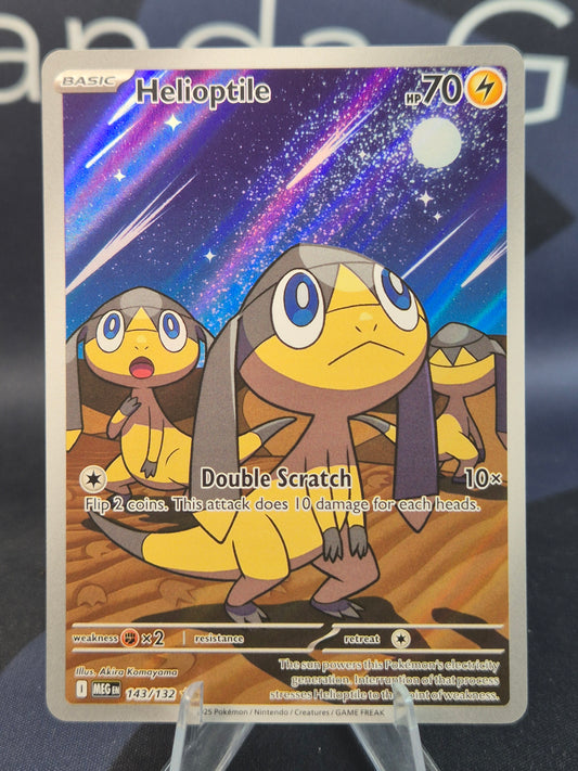 Helioptile 143/132 Mega Evolution Illustration Rare