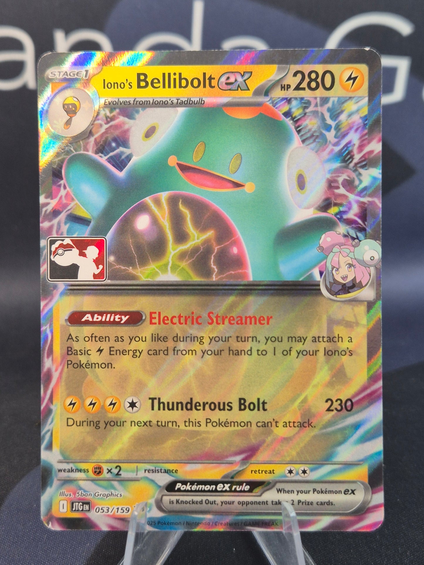 Iono's Bellibolt ex Play Stamp Series 7