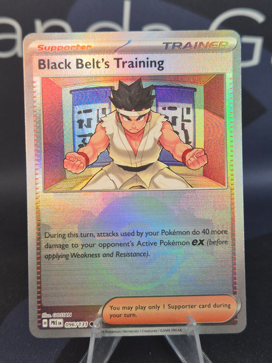 Black Belt's Training 096/131 Prismatic Evolutions Pokeball Reverse Holo