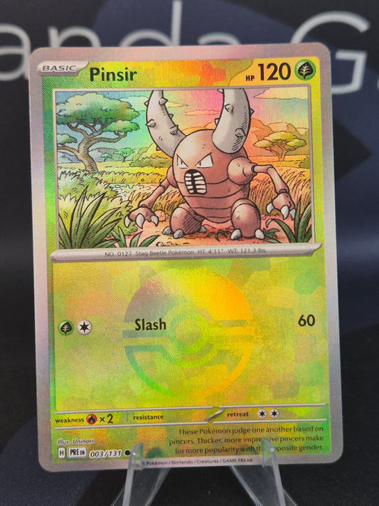 Pinsir 003/131 Prismatic Evolutions Pokeball Reverse Holo