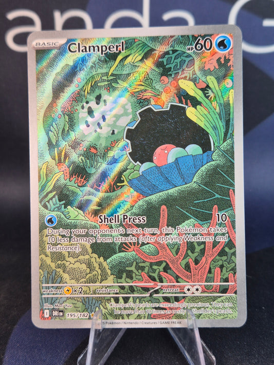 Clamperl 195/182 Destined Rivals Illustration Rare