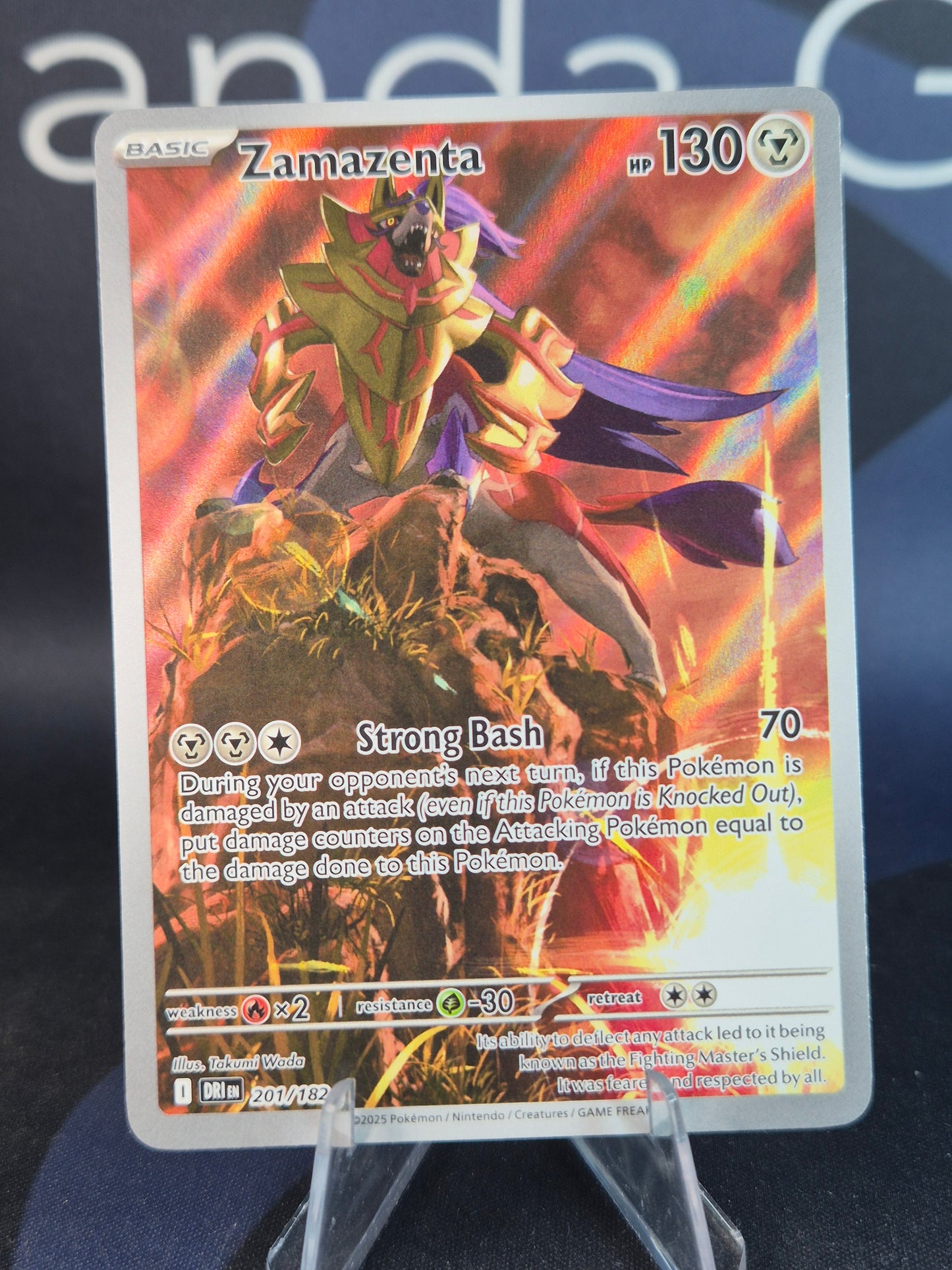 Zamazenta 201/182 Destined Rivals Illustration Rare