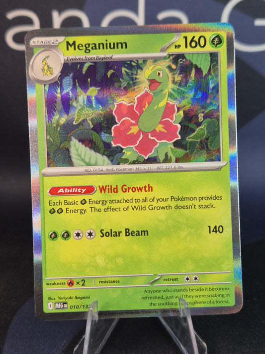 Meganium 010/132 Mega Evolution Holo Rare