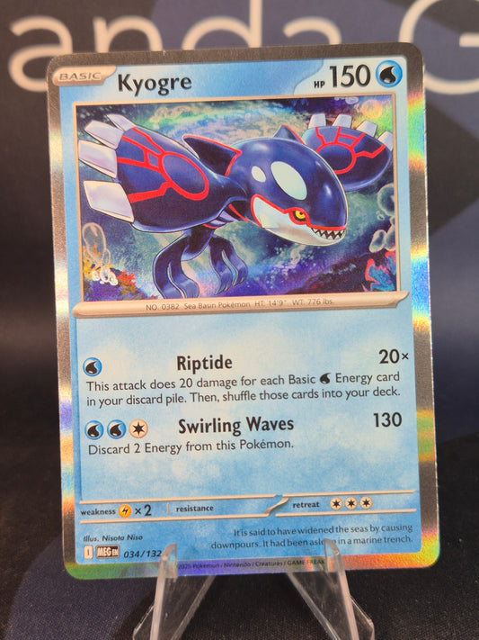 Kyogre 034/132 Mega Evolution Holo Rare