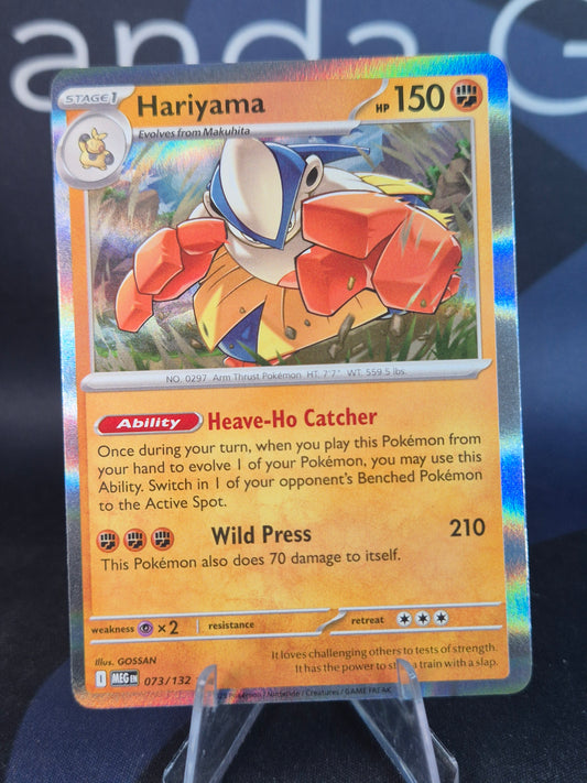 Hariyama 073/132 Mega Evolution Holo Rare