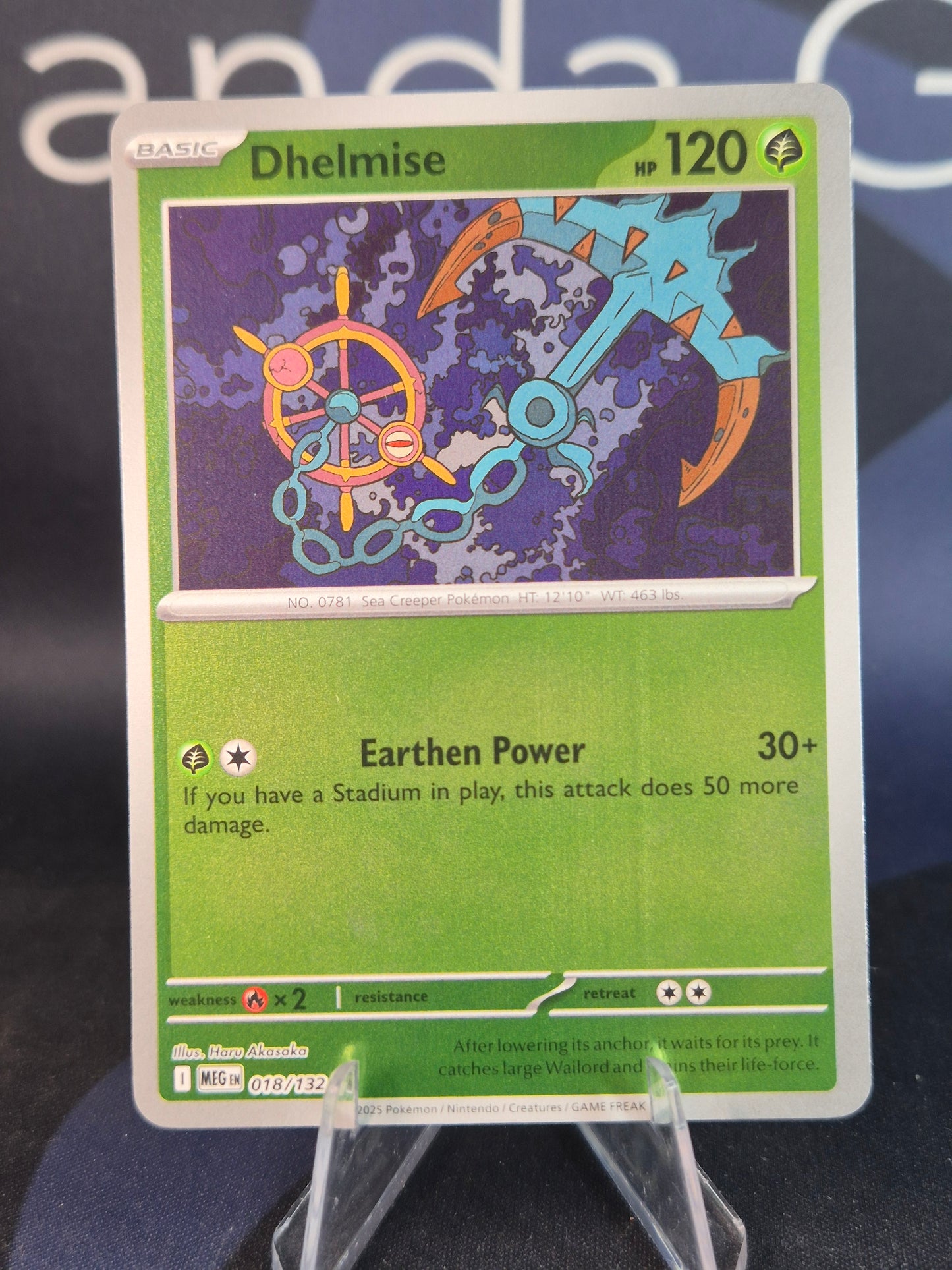 Dhelmise 018/132 Mega Evolution Reverse Holo