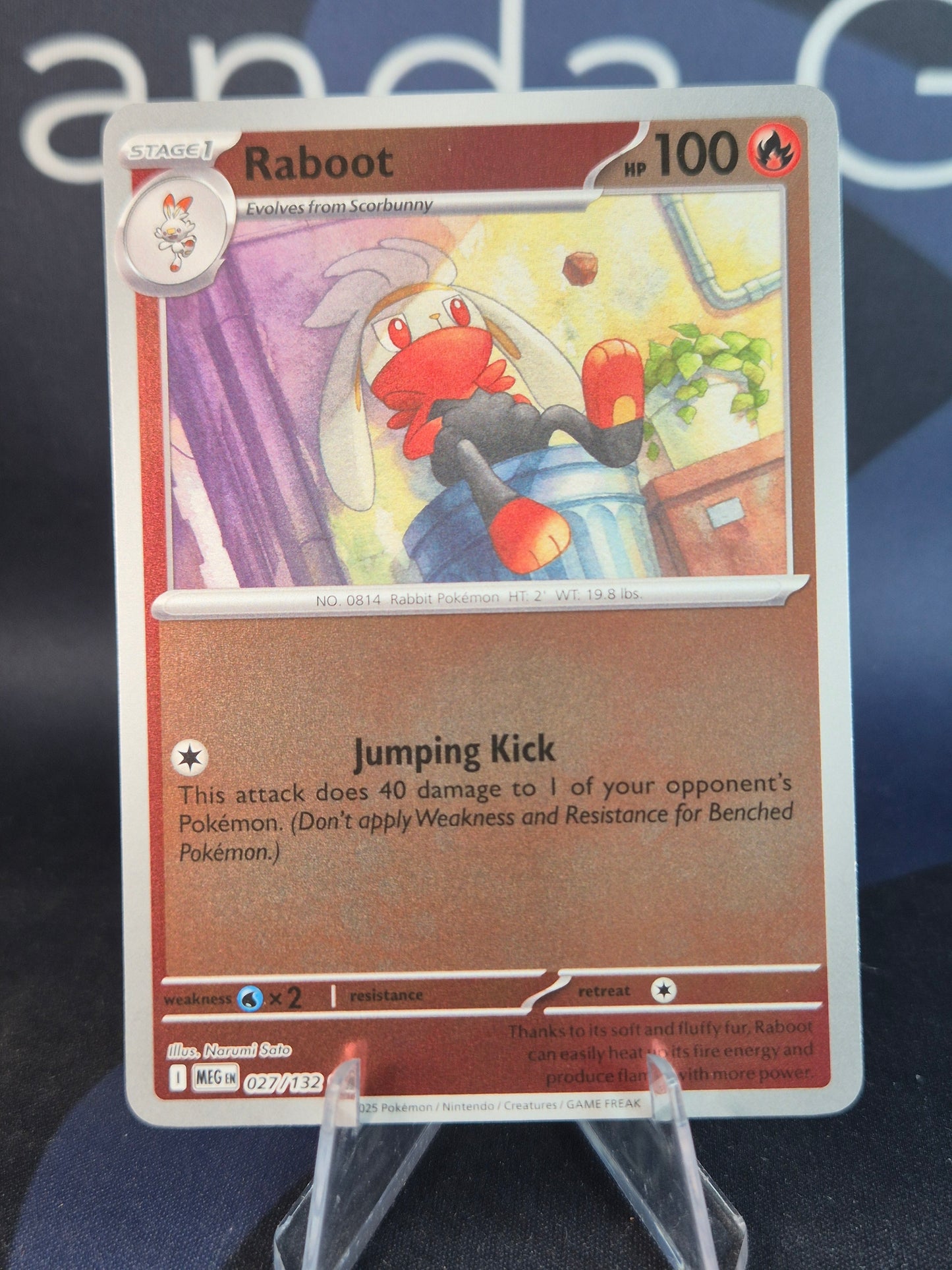 Raboot 027/132 Mega Evolution Reverse Holo