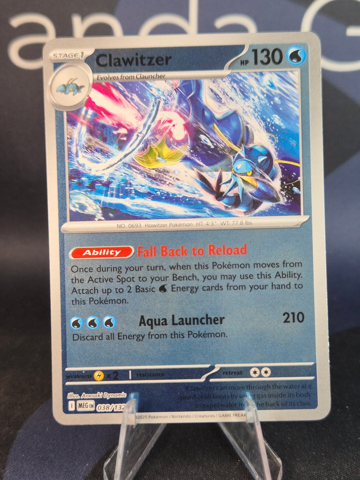 Clawitzer 038/132 Mega Evolution Reverse Holo