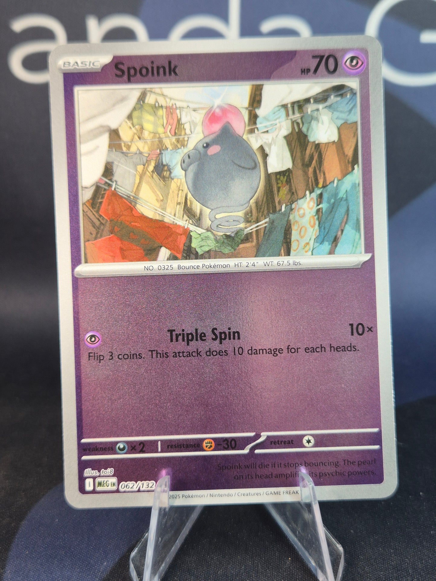 Spoink 062/132 Mega Evolution Reverse Holo
