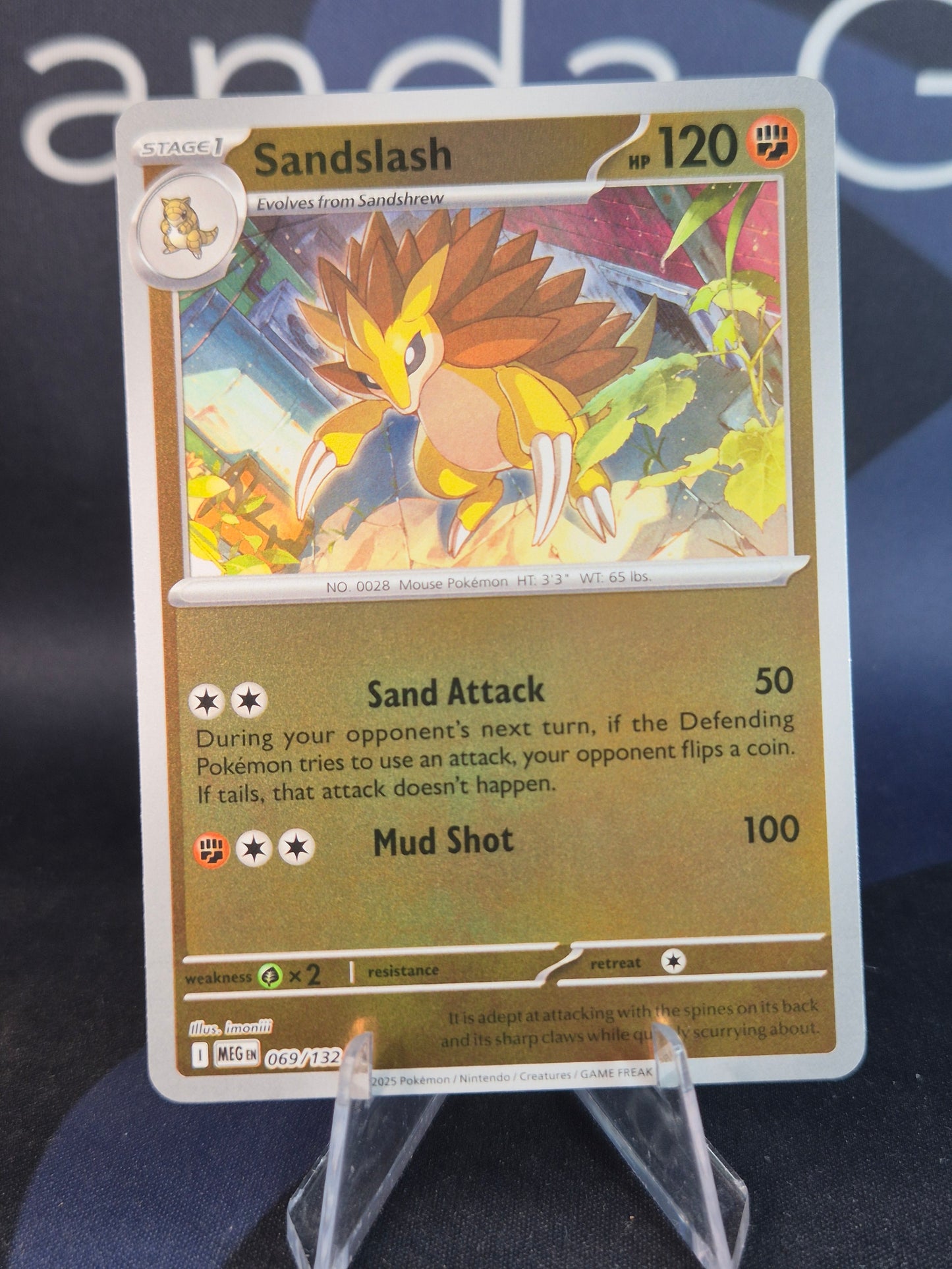Sandslash 069/132 Mega Evolution Reverse Holo
