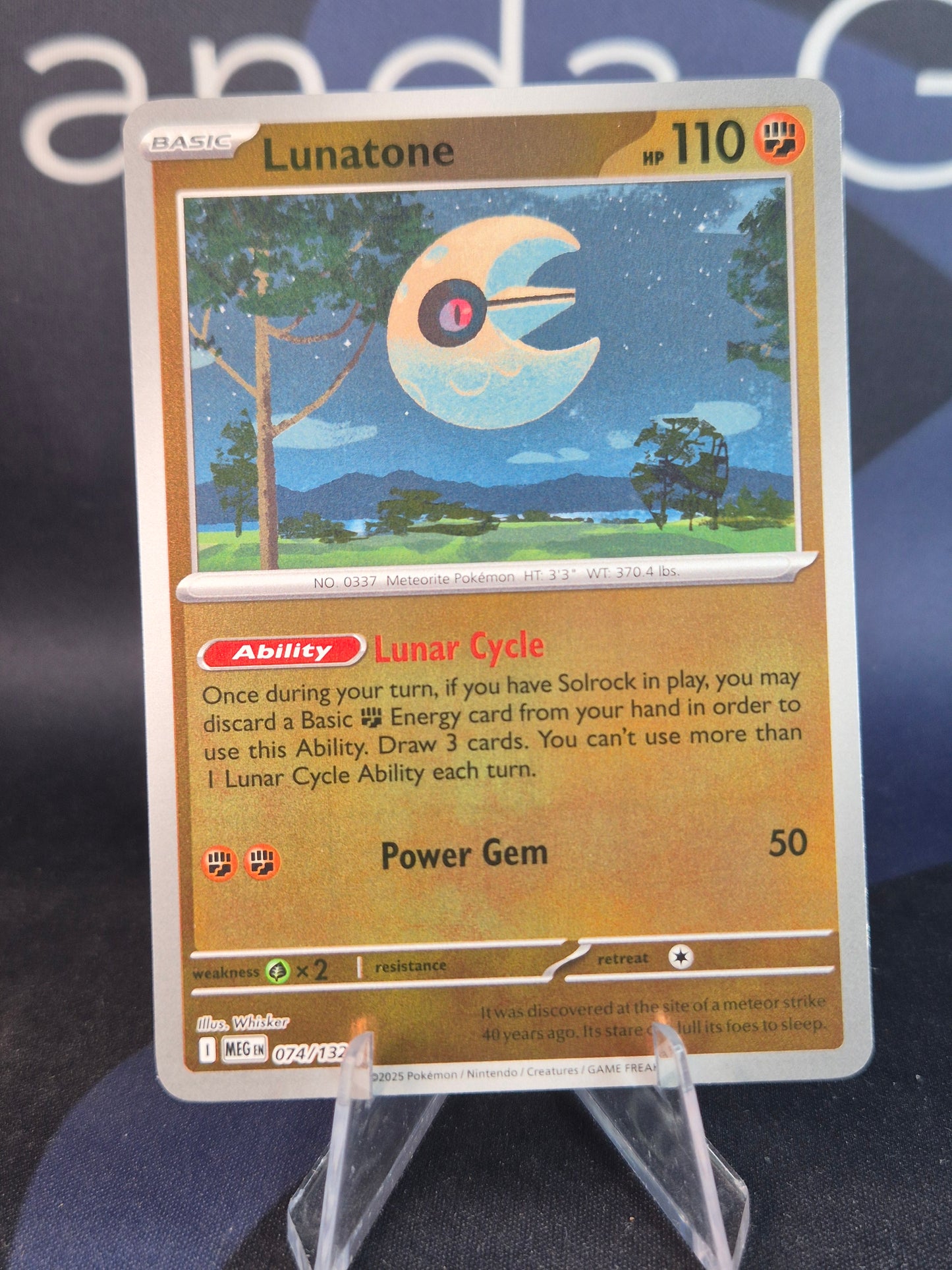 Lunatone 074/132 Mega Evolution Reverse Holo