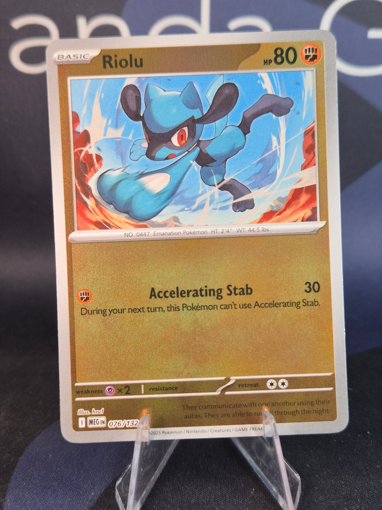 Riolu 076/132 Mega Evolution Reverse Holo