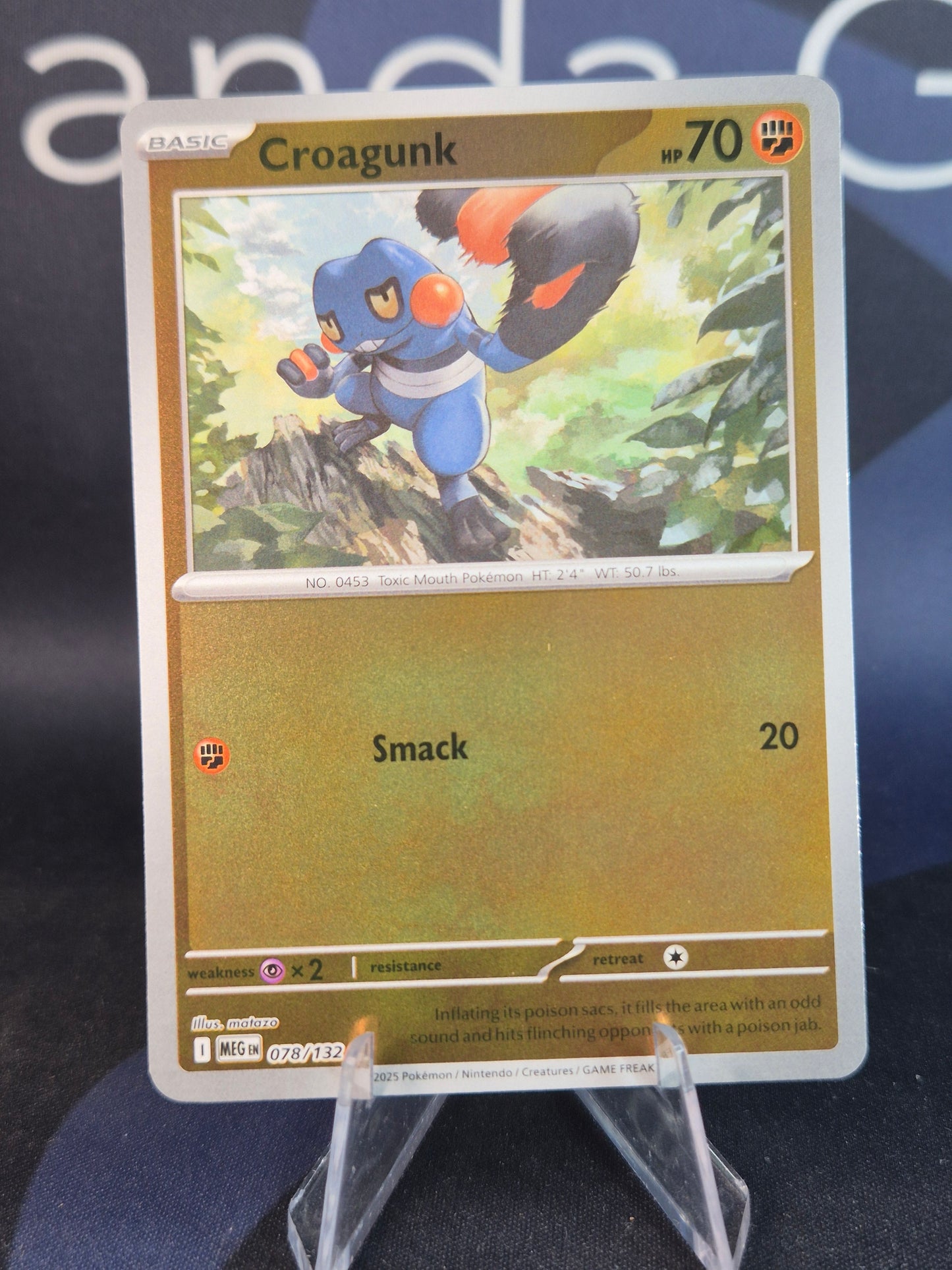 Croagunk 078/132 Mega Evolution Reverse Holo
