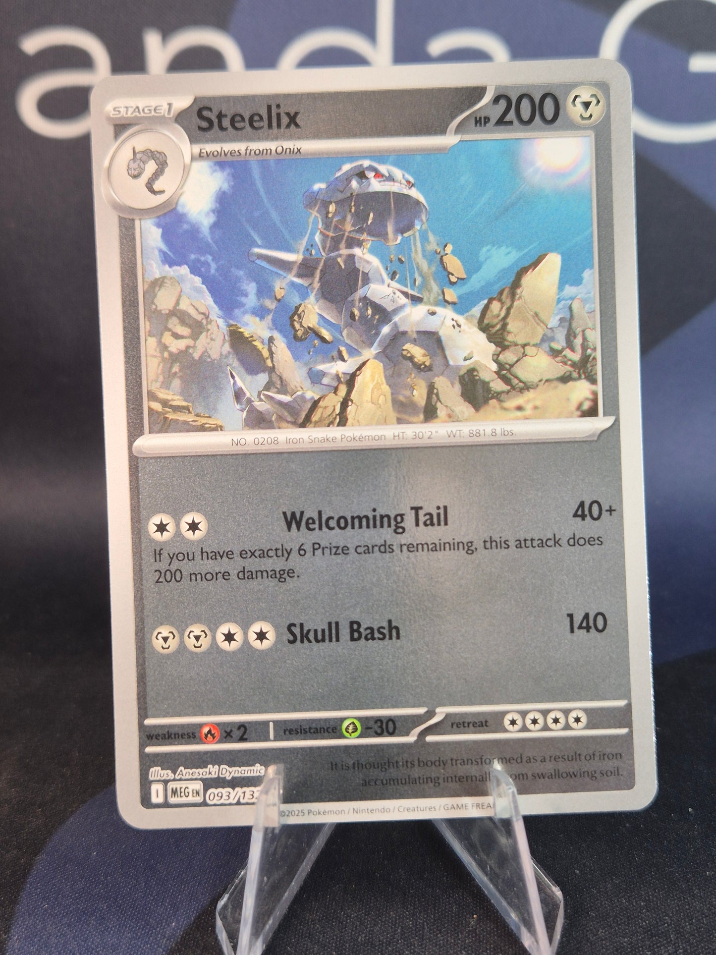 Steelix 093/132 Mega Evolution Reverse Holo