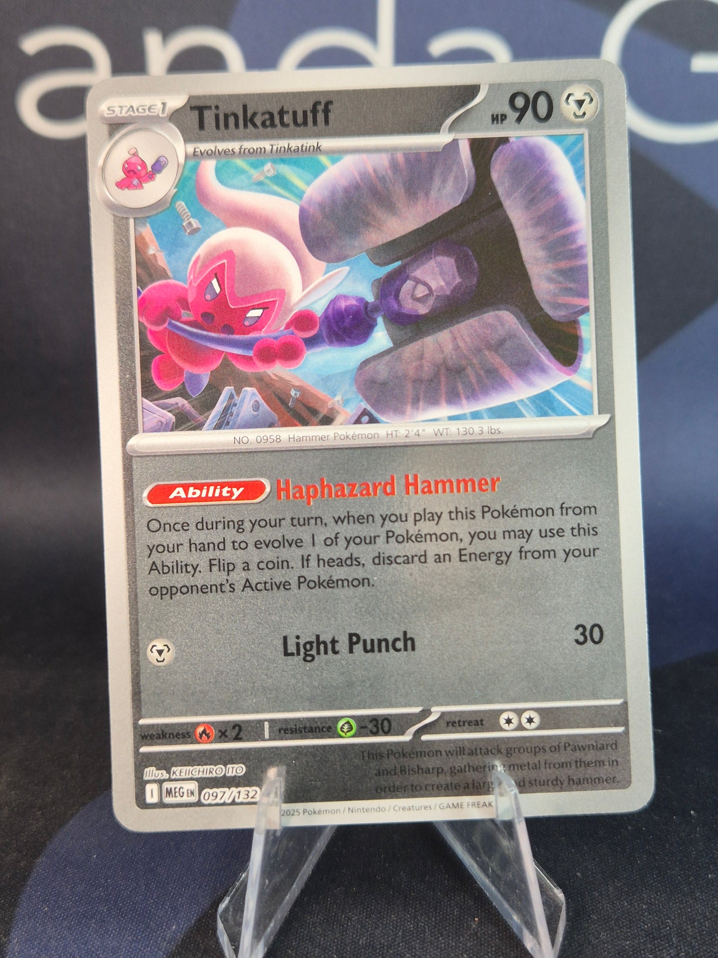 Tinkatuff 097/132 Mega Evolution Reverse Holo