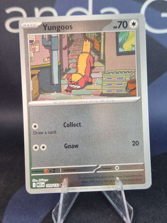 Yungoos 109/132 Mega Evolution Reverse Holo