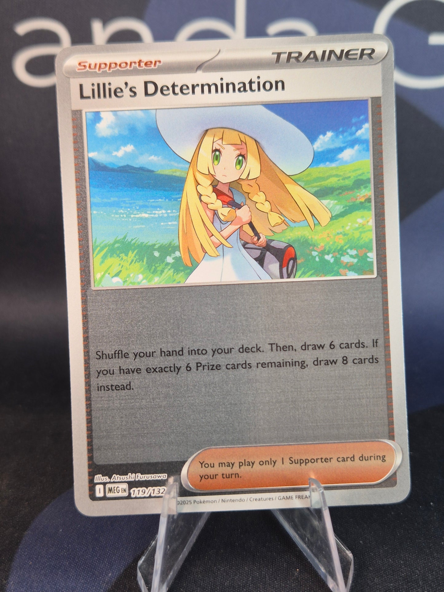 Lillie's Determination 119/132 Mega Evolution Reverse Holo