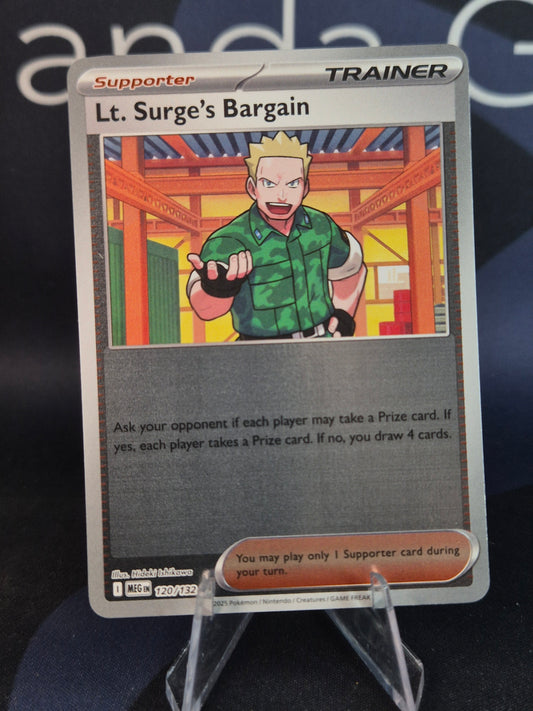 Lt. Surge's Bargain 120/132 Mega Evolution Reverse Holo