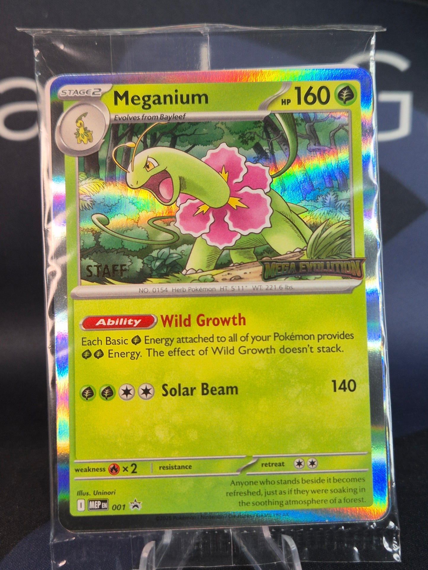 Mega Evolution Pre-release Stamped Staff Promos SEALED