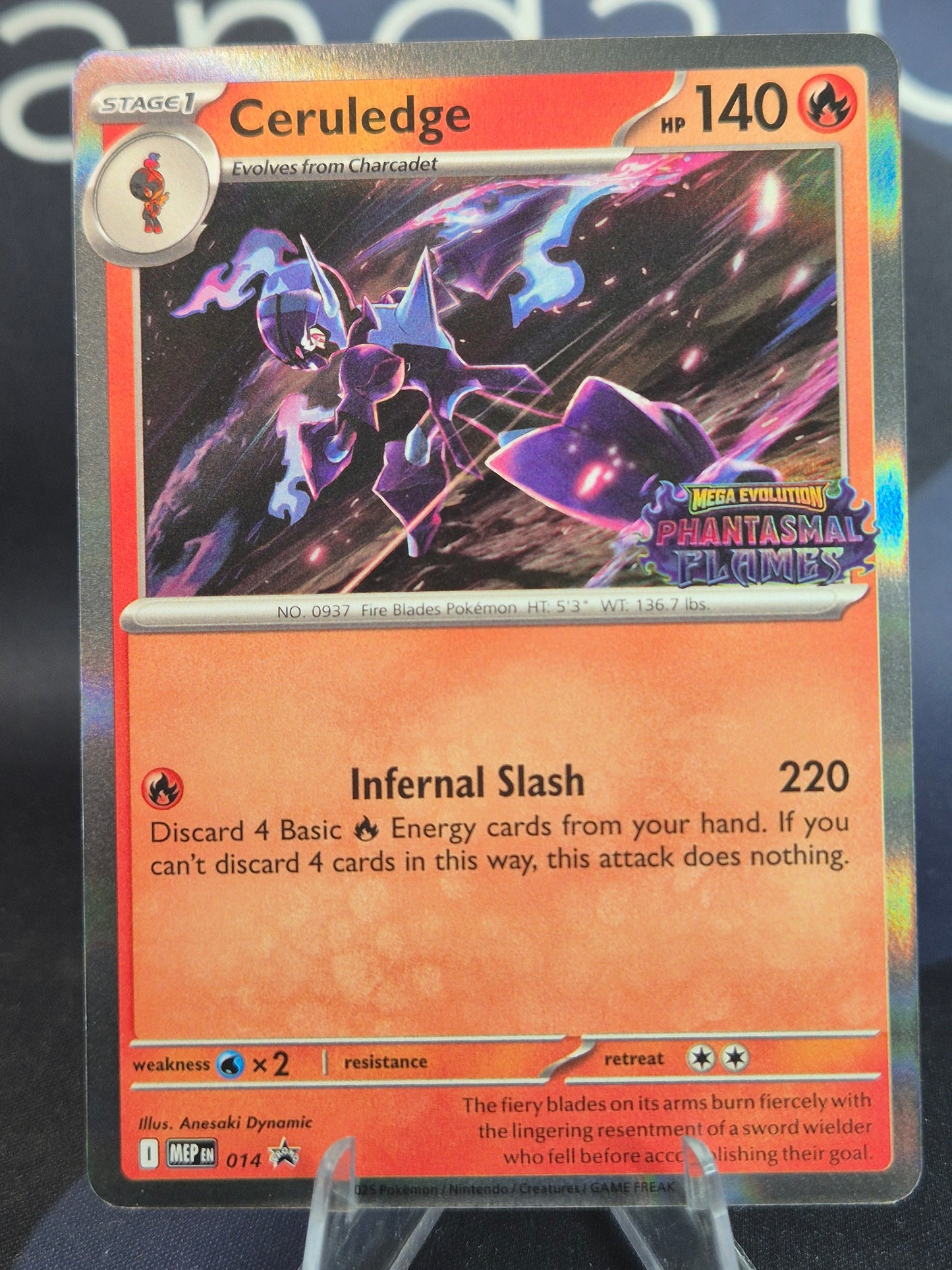 Ceruledge MEP014 Phantasmal Flames Black Star Promo