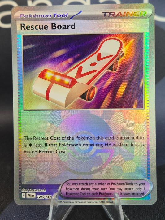 Rescue Board 126/131 Prismatic Evolutions Pokeball Reverse Holo