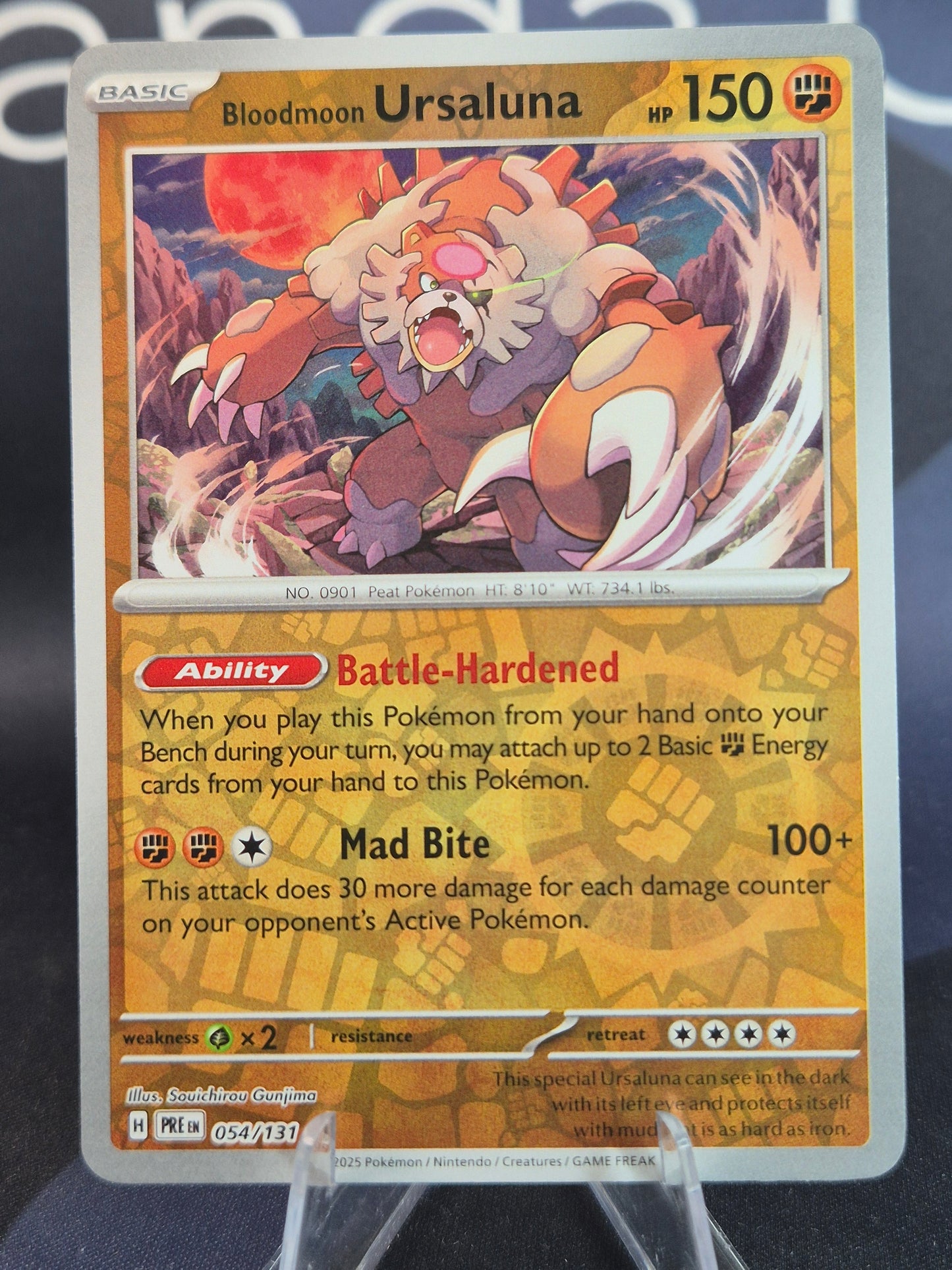 Bloodmoon Ursaluna 054/131 Prismatic Evolutions Reverse Holo