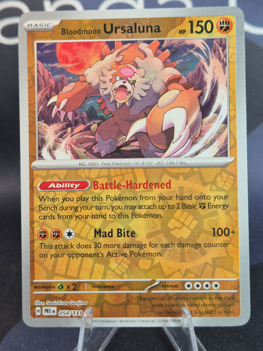 Bloodmoon Ursaluna 054/131 Prismatic Evolutions Reverse Holo