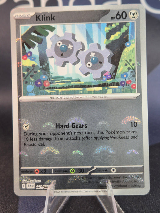 Klink 061/086 Black Bolt Pokeball Reverse Holo