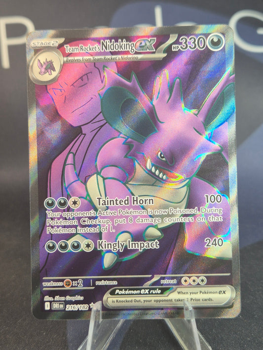 Team Rocket's Nidoking ex 216/182 Destined Rivals Ultra Rare