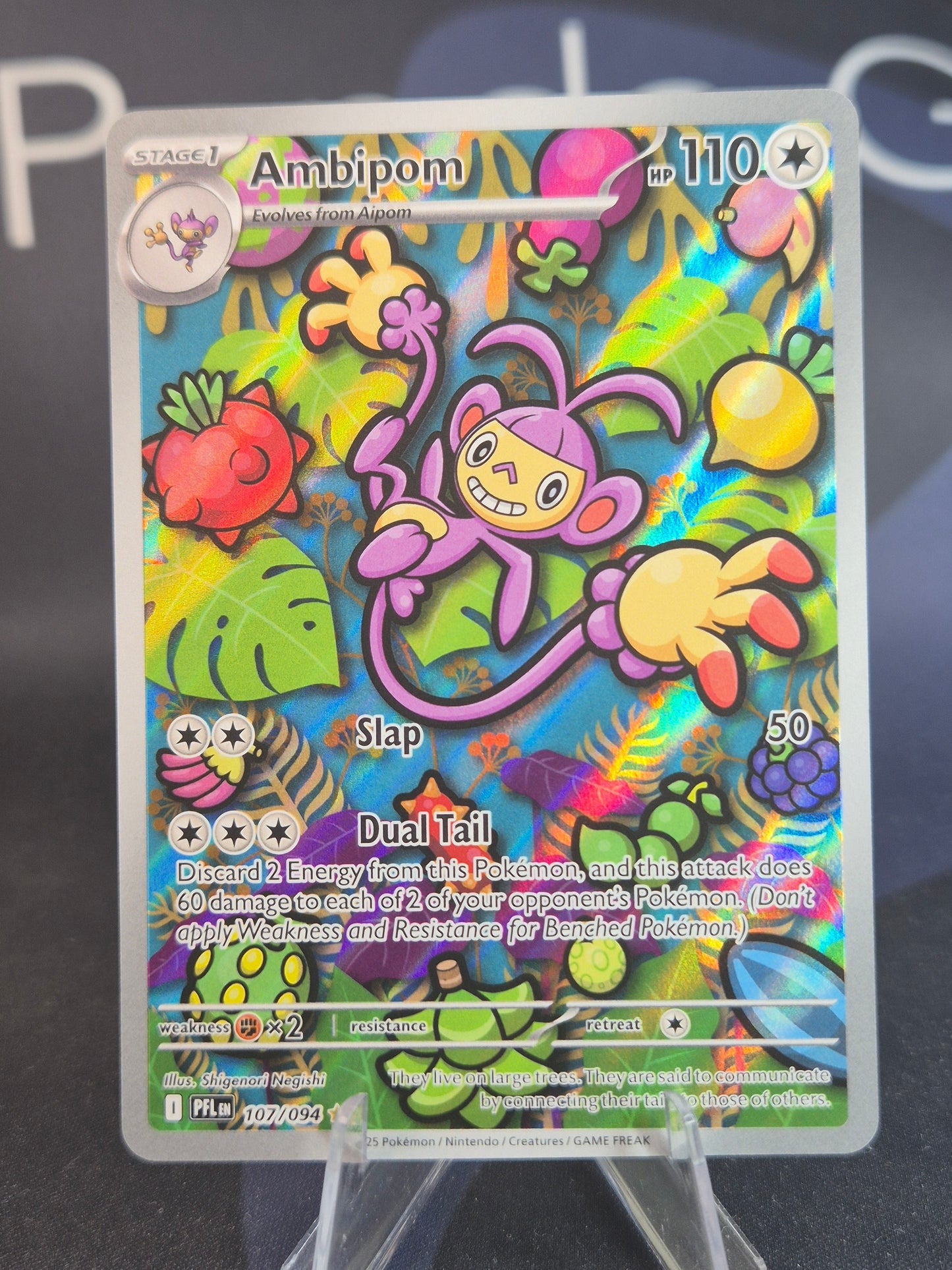 Ambipom 107/094 Phantasmal Flames Illustration Rare